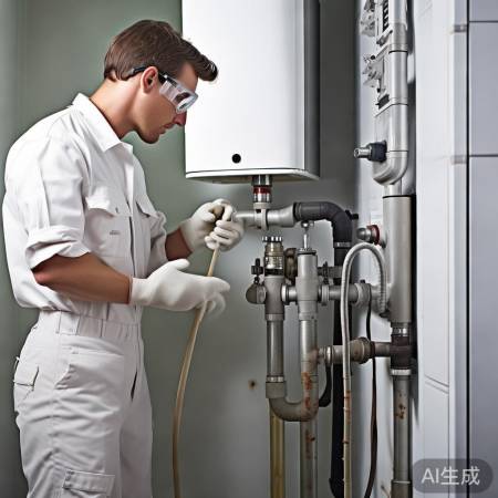 关闭进水阀，检查排水管堵塞