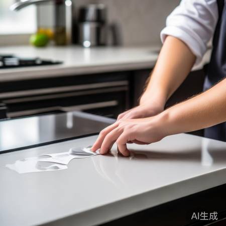 撕贴纸轻柔，勿刮灶面