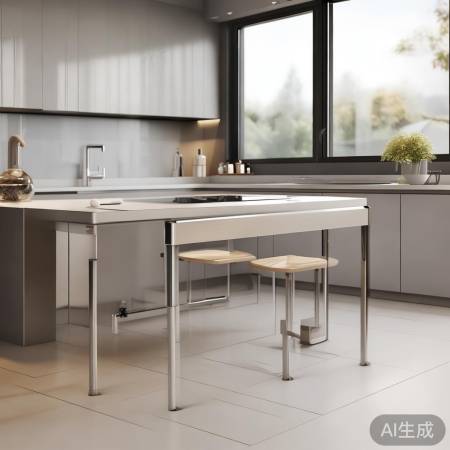 可调节高度的集成灶