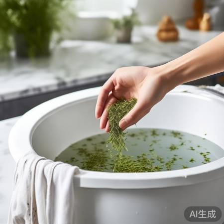艾草洗衣，温和护衣
