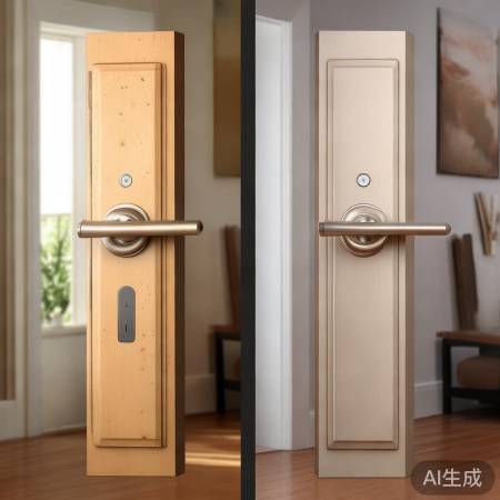 老门锁变智能，反向把手新趣。