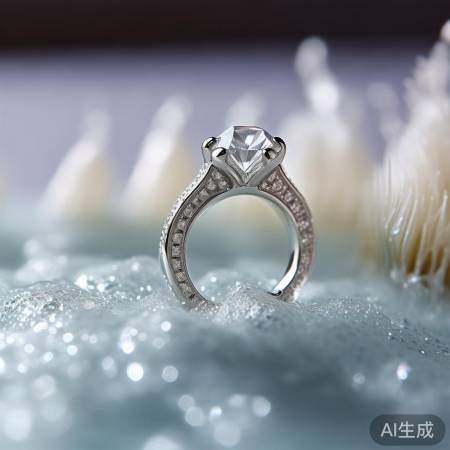 清洁钻石戒指内部