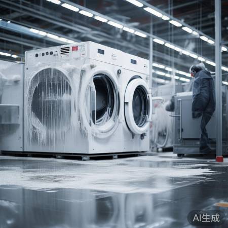 松下洗衣机表面静电喷涂,耐用光