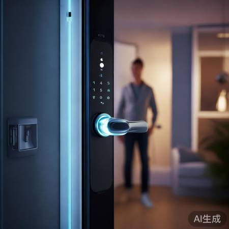 智能锁助小王安心出门