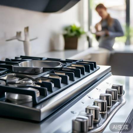 选择哒哒声小燃气灶,看点火器和