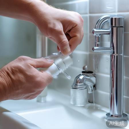 涂抹硅胶防堵塞