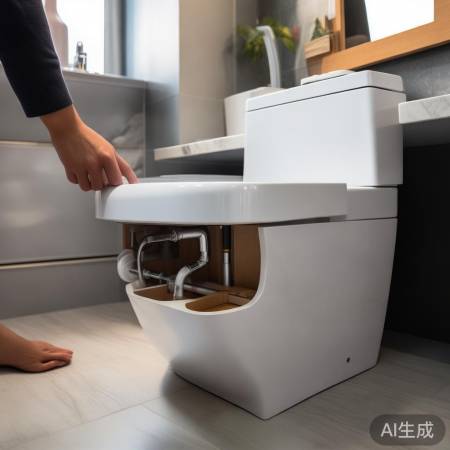 智能马桶水管巧遮法，美观实用两不误