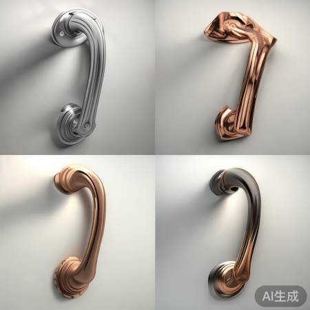 门把手材质多样，风格各异