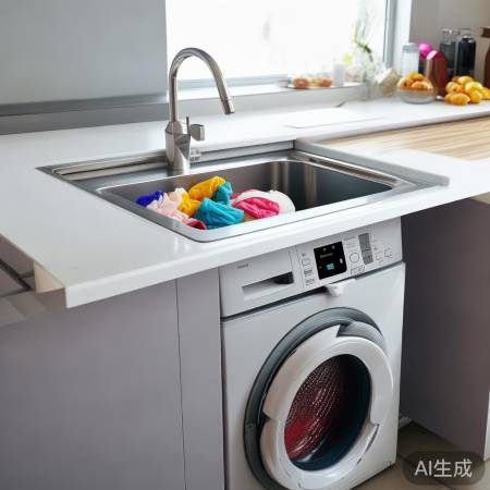 洗水池洗衣机二合一，家庭清洁新选择