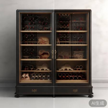 农村别墅客厅酒柜，品味生活之选