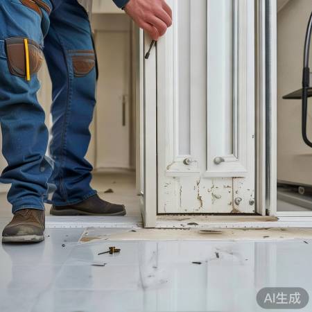 检查门缝，修换密封条