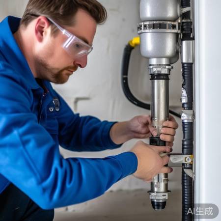 对准接口，旋转贴合