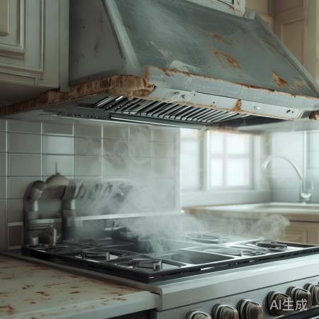 油烟机老化迹象:效降、噪增、壳