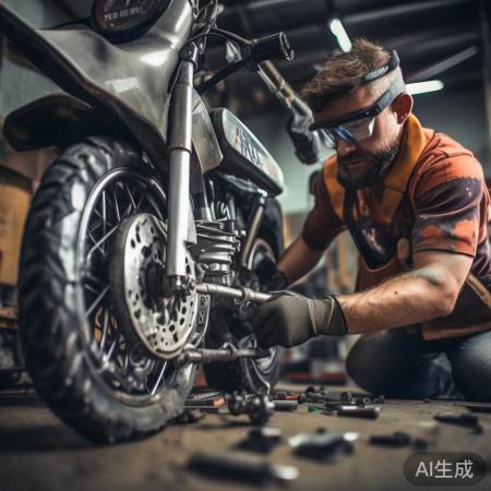 卸旧配件，观察连接