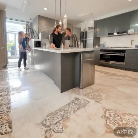 厨房必备，地面处理讲究