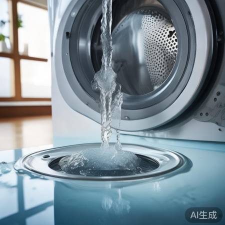 洗衣机出水口，用后需关闭