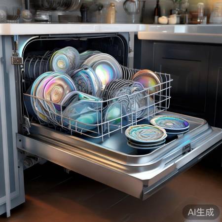 洗碗柜意外变陶瓷艺术品