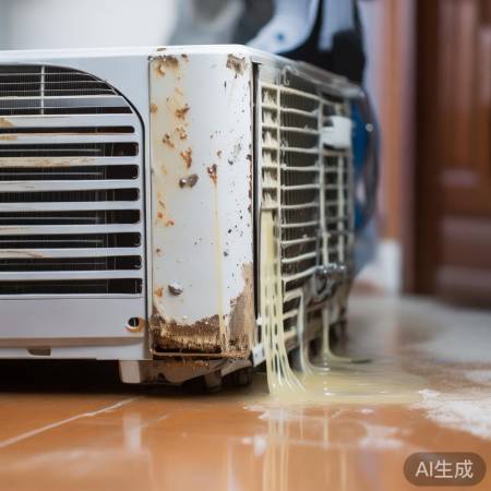 蒸发器漏液原因：老化与安装不当
