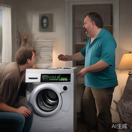 洗衣机坏了，修理工幽默建议换人