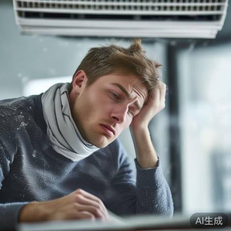 空调头痛，冷风直吹头部