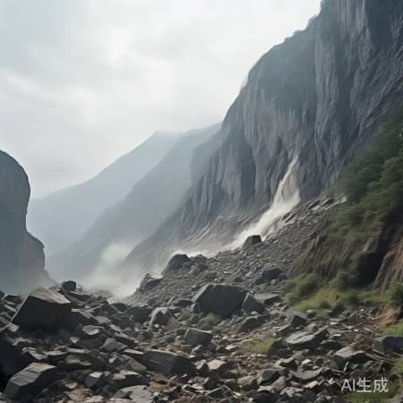 贵州织金山体垮塌