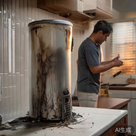 热水器烧焦,习惯惹的祸