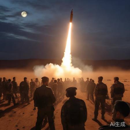 伊朗硬气发射导弹