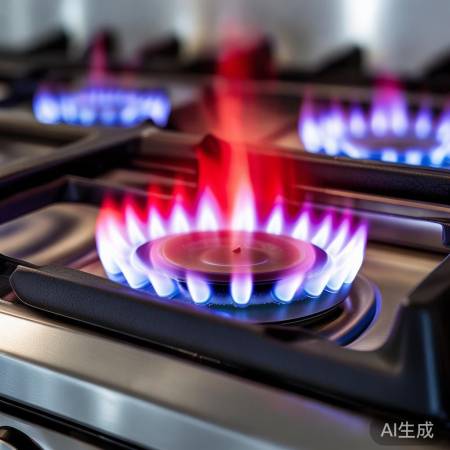 燃气灶烧红：燃烧不充分迹象