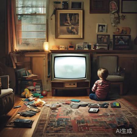 “老电视屏幕窄，时代变迁见证”