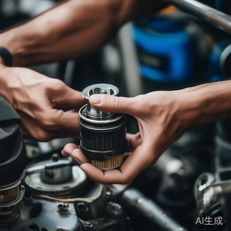 更换漏油网，复位安装