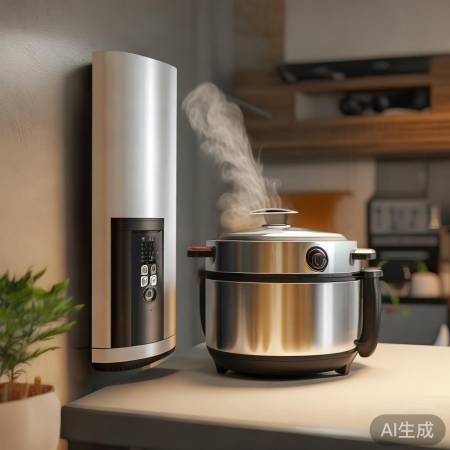 壁挂炉供暖，兼电饭煲功能
