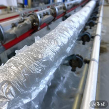 保温材料安装，注意不遮挡阀门