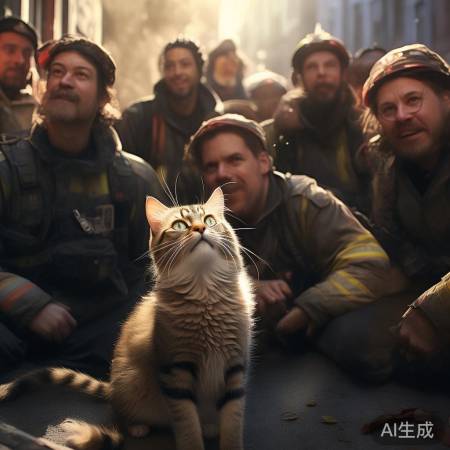 消防员救猫获点赞