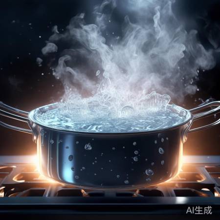 水沸腾，气泡舞动